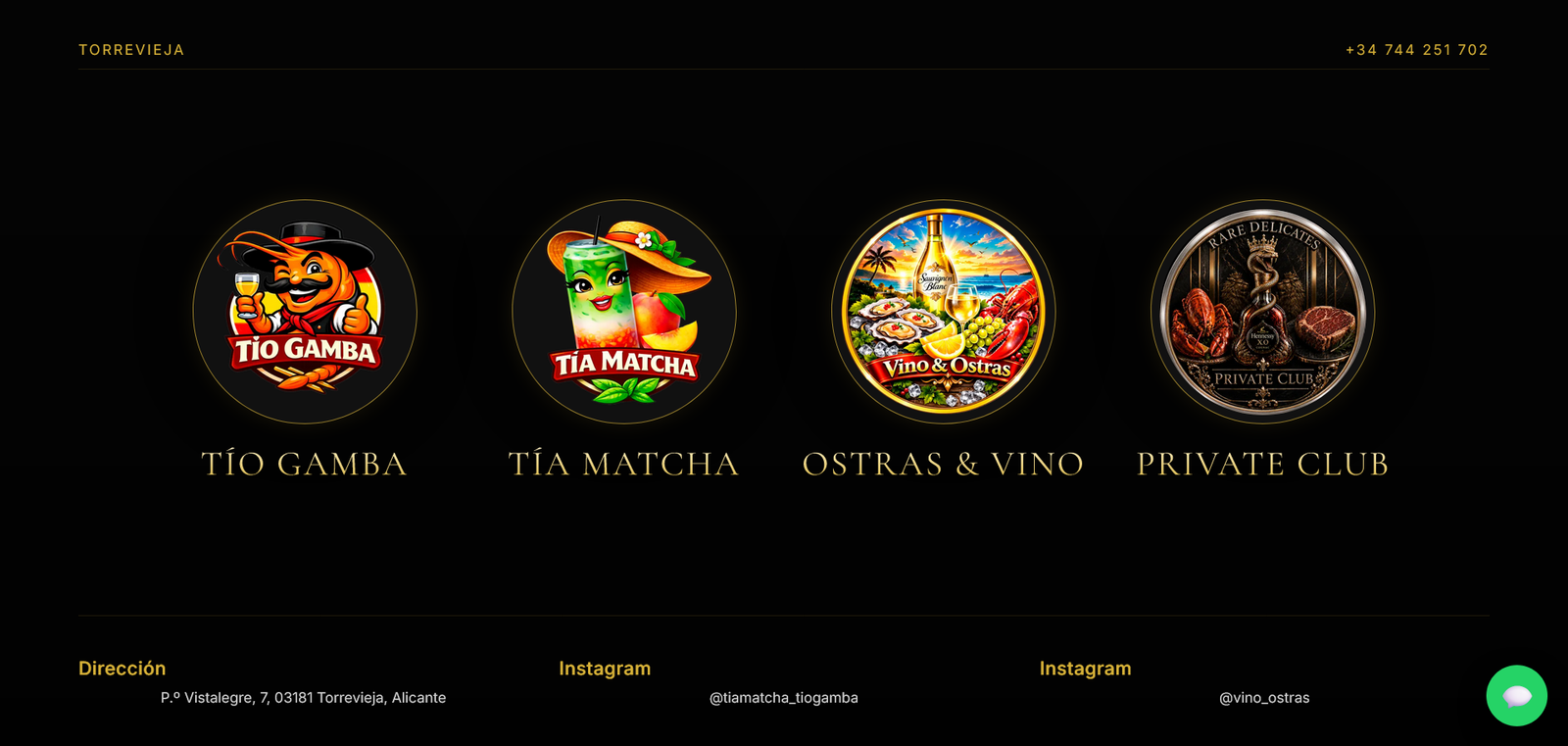 Página web profesional para TIO GAMBA