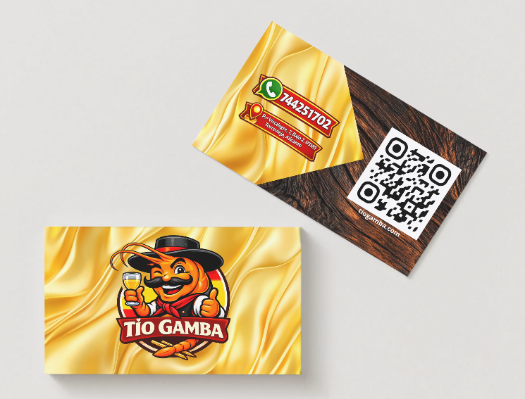 Tarjetas de visita para TIO GAMBA