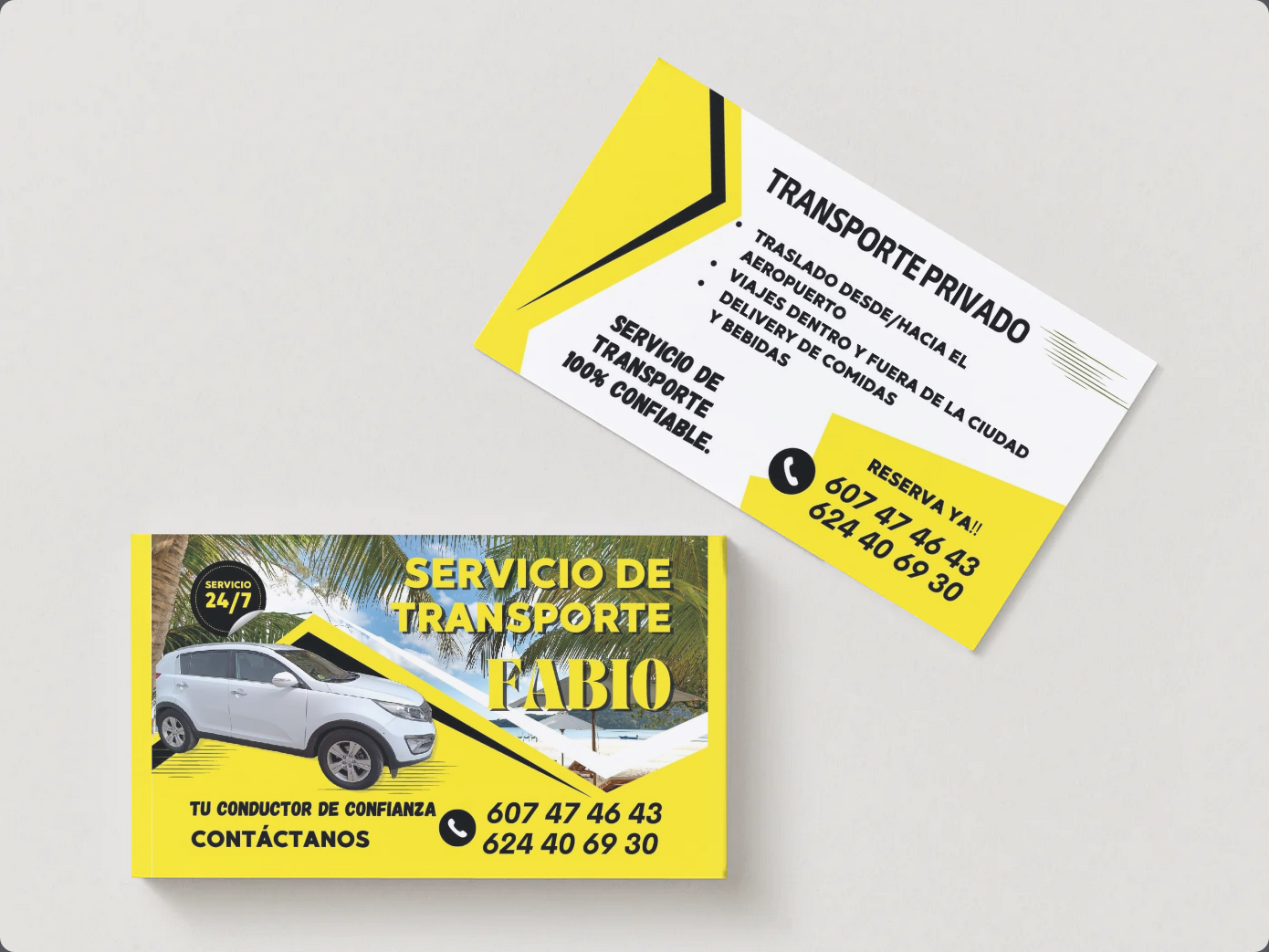 Tarjetas Transporte Privado Fabio