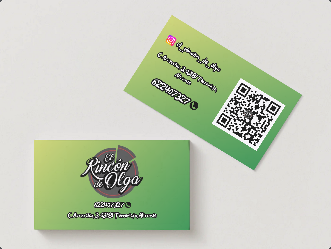 Tarjetas El Rincón de Olga